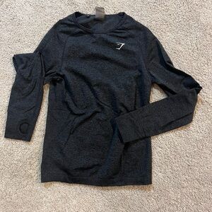 Gymshark Charcoal Gray Performance Top